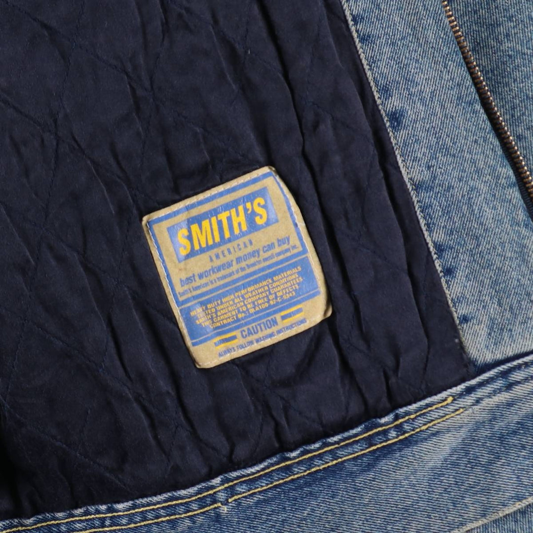 90'S SMITH'S High Neck Padded Denim Jacket Men's Size L Vintage /eaa512420