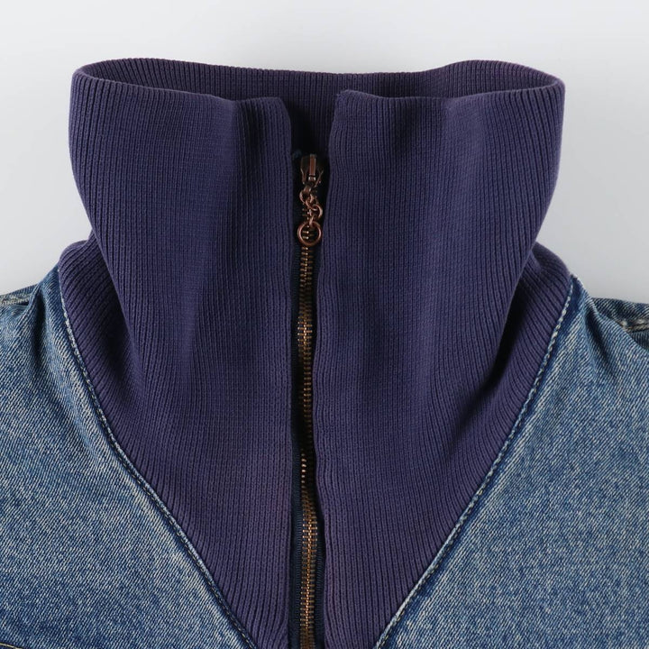 90'S SMITH'S High Neck Padded Denim Jacket Men's Size L Vintage /eaa512420