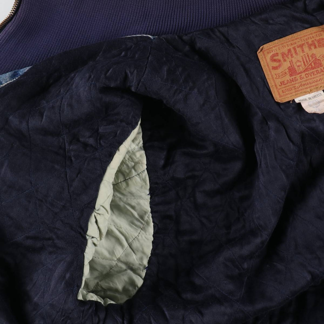 90'S SMITH'S High Neck Padded Denim Jacket Men's Size L Vintage /eaa512420