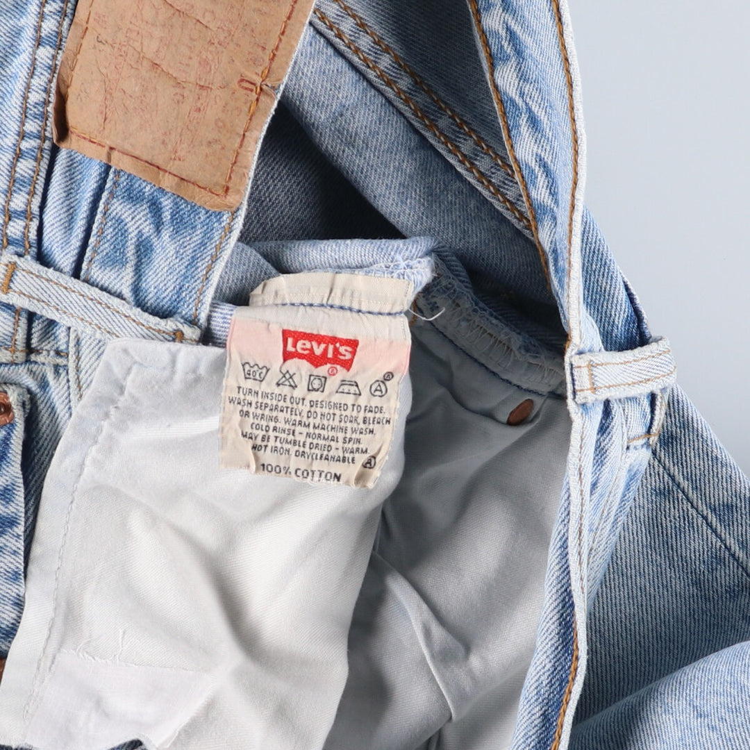 90'S Levi's 501 01 06 Straight Denim Pants, Men's, Vintage, Size W30 cotton blue type Vintage Second Hand
