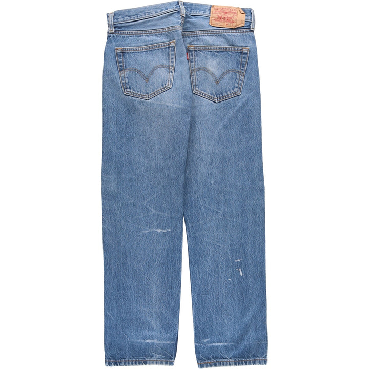 Levi's 501 straight denim pants for men, size W32 cotton blue type Vintage Second Hand