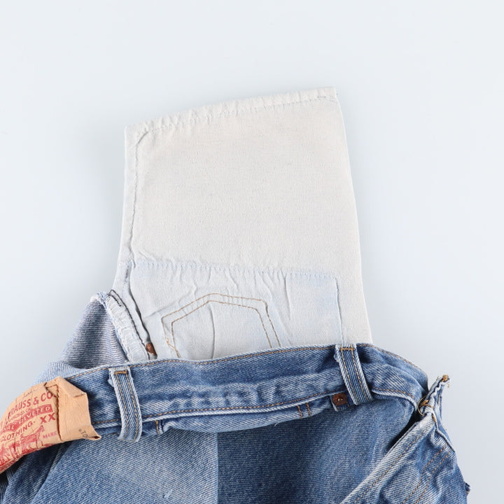 Levi's 501 straight denim pants for men, size W32 cotton blue type Vintage Second Hand