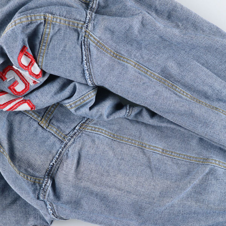 90'S Lee denim jacket, denim jacket, made in USA, men's XXL size, vintage /eaa512476