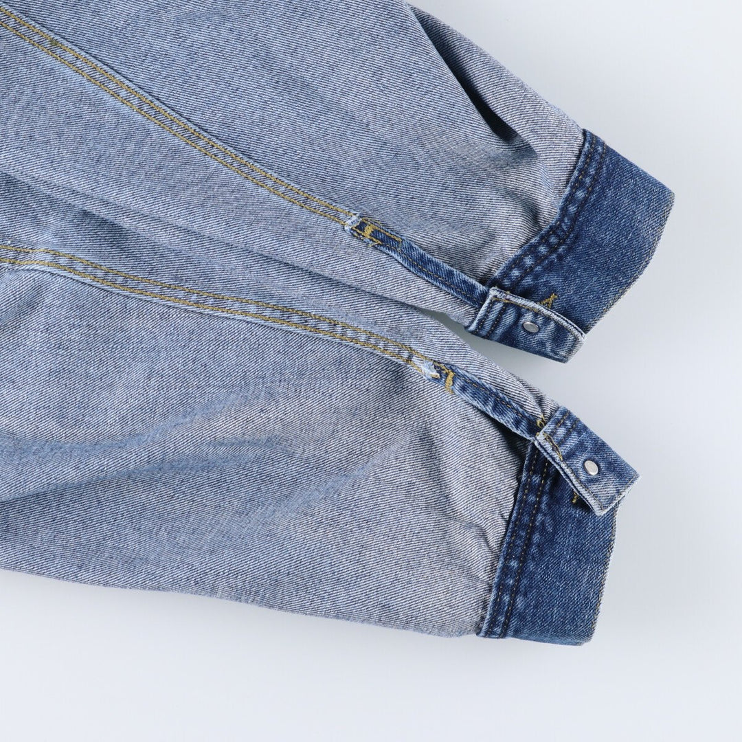 90'S Lee denim jacket, denim jacket, made in USA, men's XXL size, vintage /eaa512476