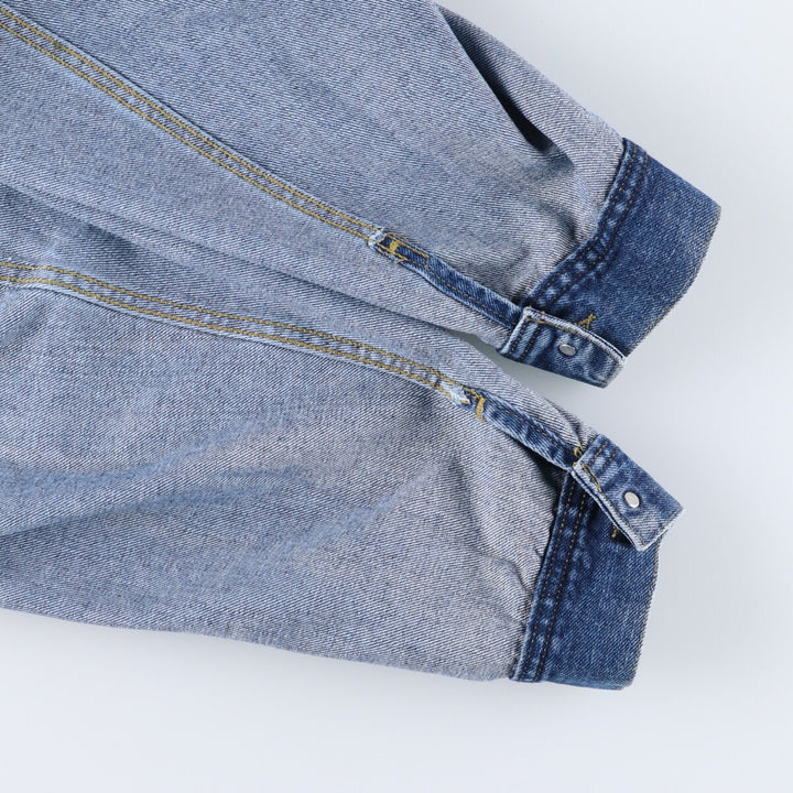 90'S Lee denim jacket, denim jacket, made in USA, men's XXL size, vintage /eaa512476