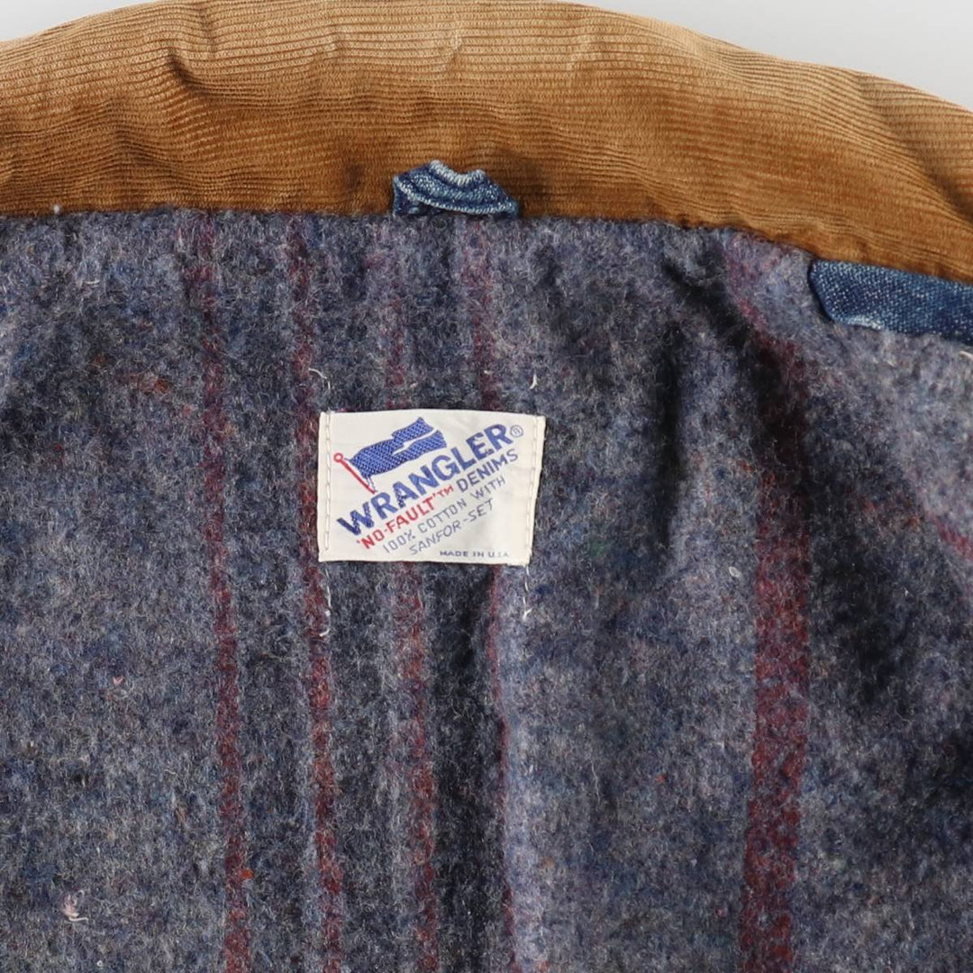 Vintage 80'S Wrangler denim jacket, made in the USA, size L for men / eaa512490