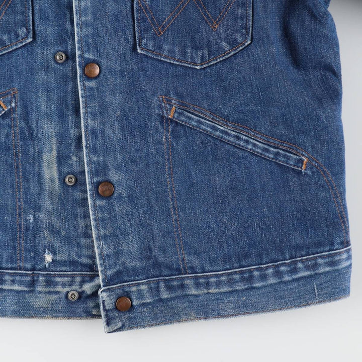Vintage 80'S Wrangler denim jacket, made in the USA, size L for men / eaa512490