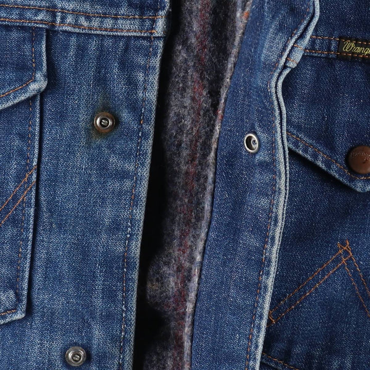 Vintage 80'S Wrangler denim jacket, made in the USA, size L for men / eaa512490
