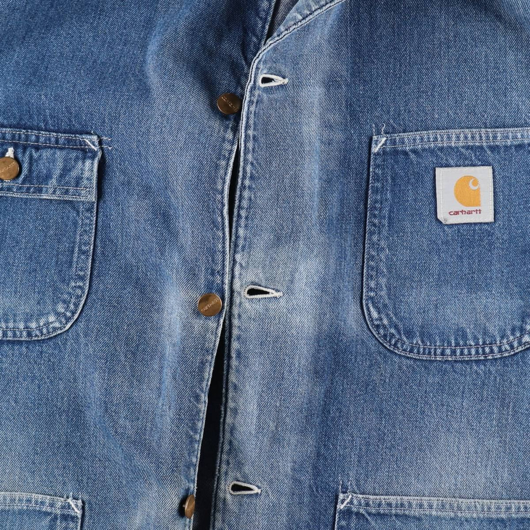 Carhartt Michigan Chore Coat Denim Jacket G-Jean Made in USA Men's L Size Vintage /eaa512491