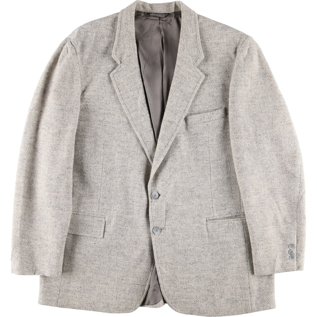 80's Levi's MENSWEAR Herringbone Wool Tailored Jacket Made in USA Men's L size /eaa512501