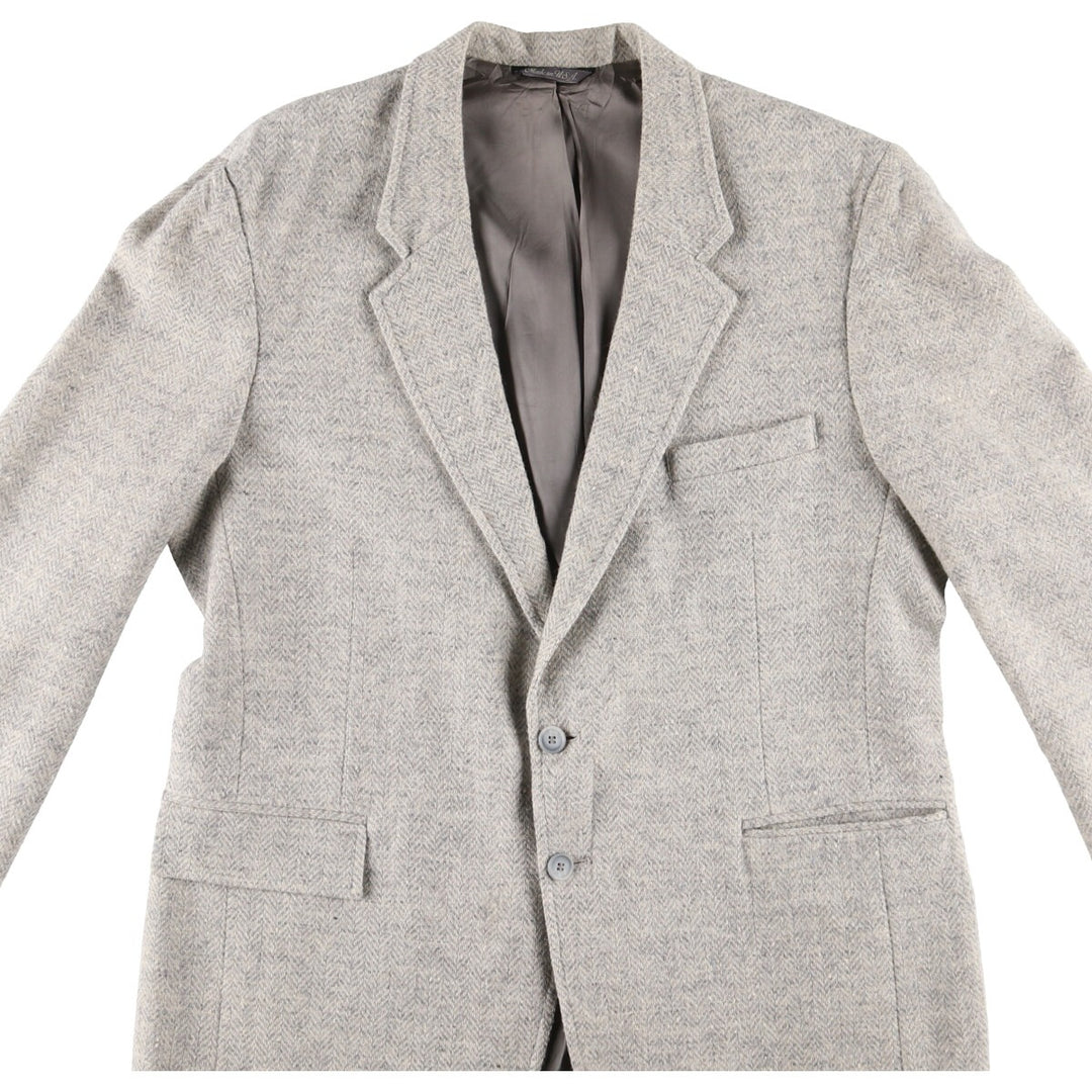 80's Levi's MENSWEAR Herringbone Wool Tailored Jacket Made in USA Men's L size /eaa512501