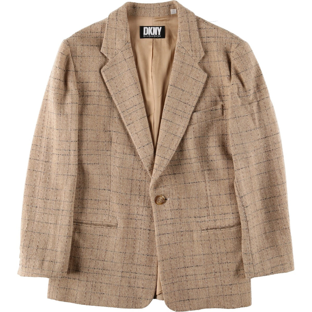 Donna Karan New York DNKY Check Pattern Wool Tailored Jacket Made in USA Men's M size /eaa512503