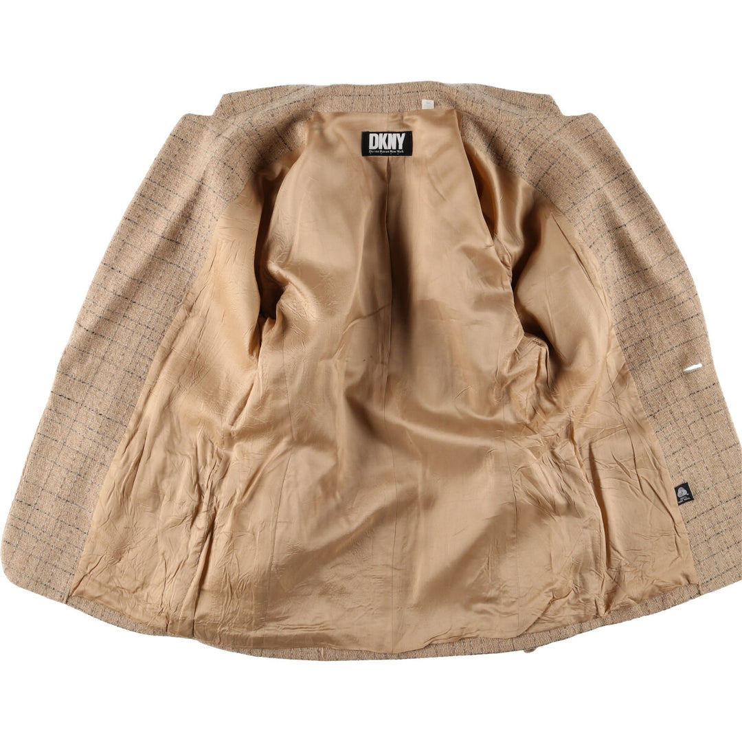 Donna Karan New York DNKY Check Pattern Wool Tailored Jacket Made in USA Men's M size /eaa512503