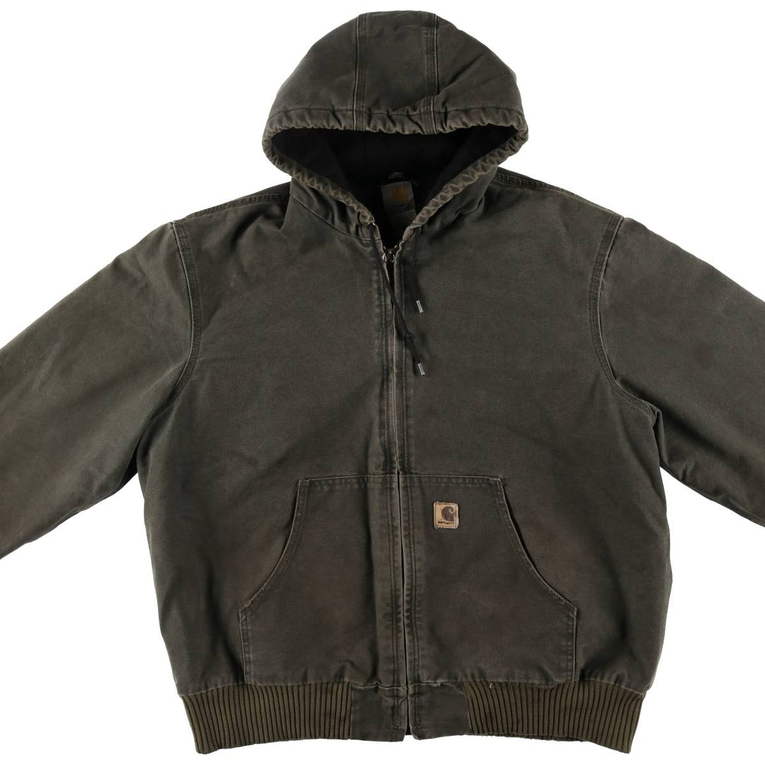 Carhartt Active Jacket Duck Full Zip Hoodie Men's XL / eaa512559