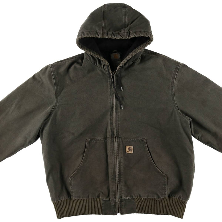 Carhartt Active Jacket Duck Full Zip Hoodie Men's XL / eaa512559