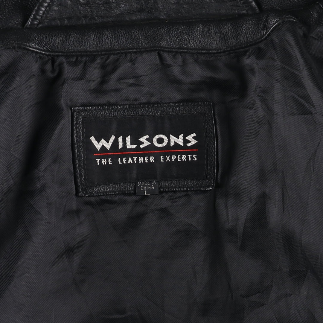 WILSONS Leather Flight Jacket Men's Size L /eaa512590