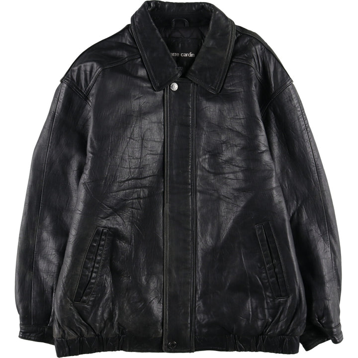 Pierre Cardin Padded Leather Blouson Type Men's XL Size / eaa512591
