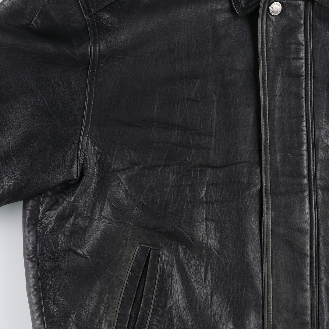 Pierre Cardin Padded Leather Blouson Type Men's XL Size / eaa512591