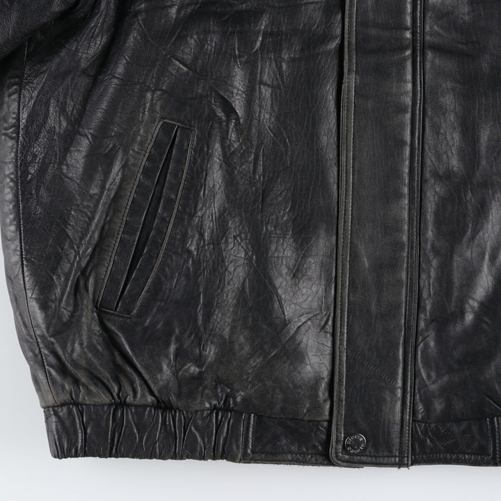 Pierre Cardin Padded Leather Blouson Type Men's XL Size / eaa512591