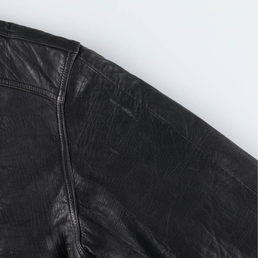 Pierre Cardin Padded Leather Blouson Type Men's XL Size / eaa512591