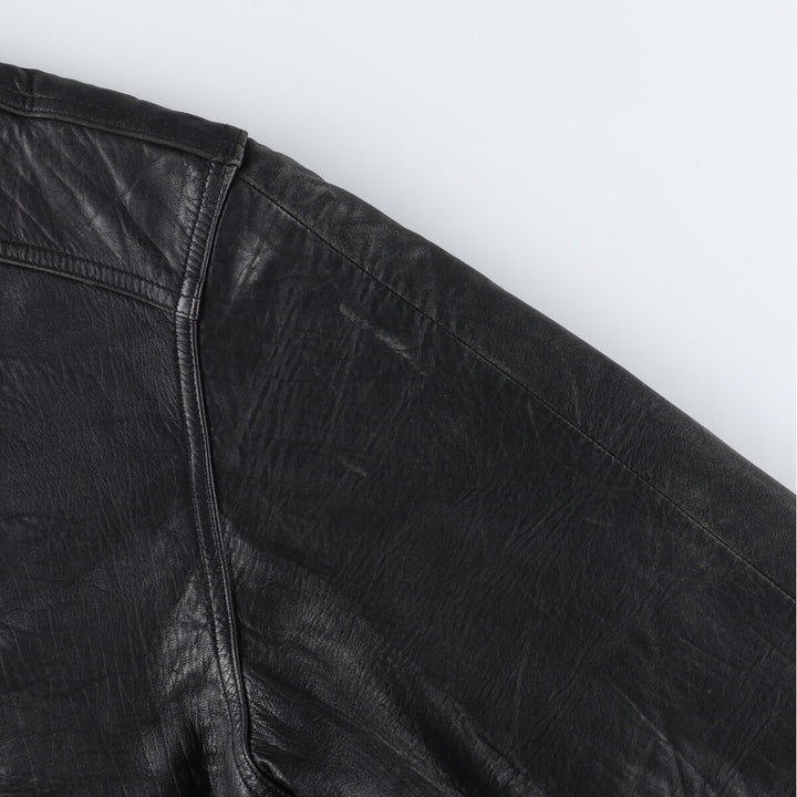 Pierre Cardin Padded Leather Blouson Type Men's XL Size / eaa512591