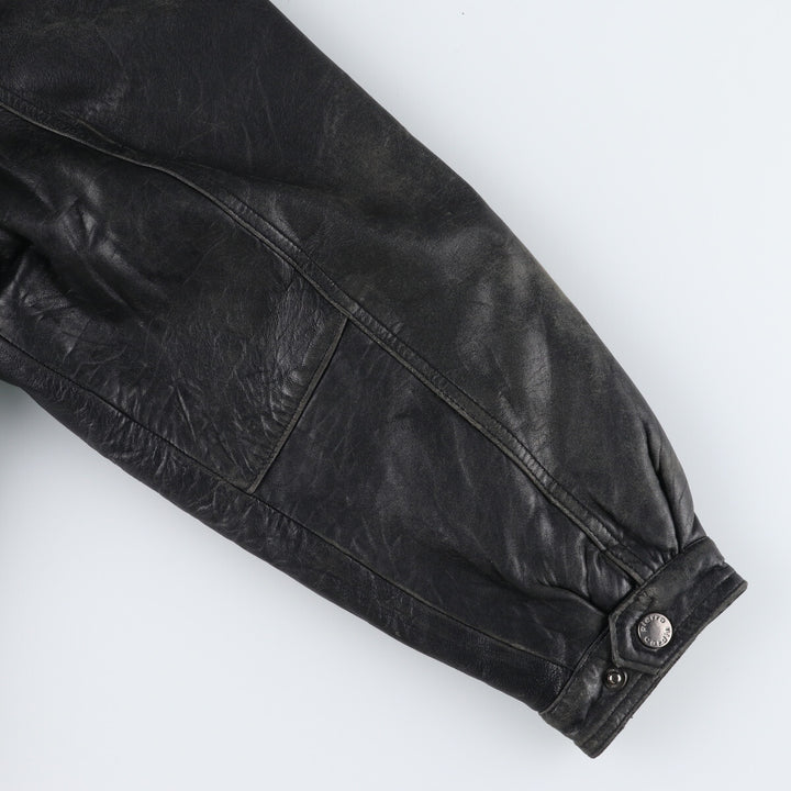 Pierre Cardin Padded Leather Blouson Type Men's XL Size / eaa512591