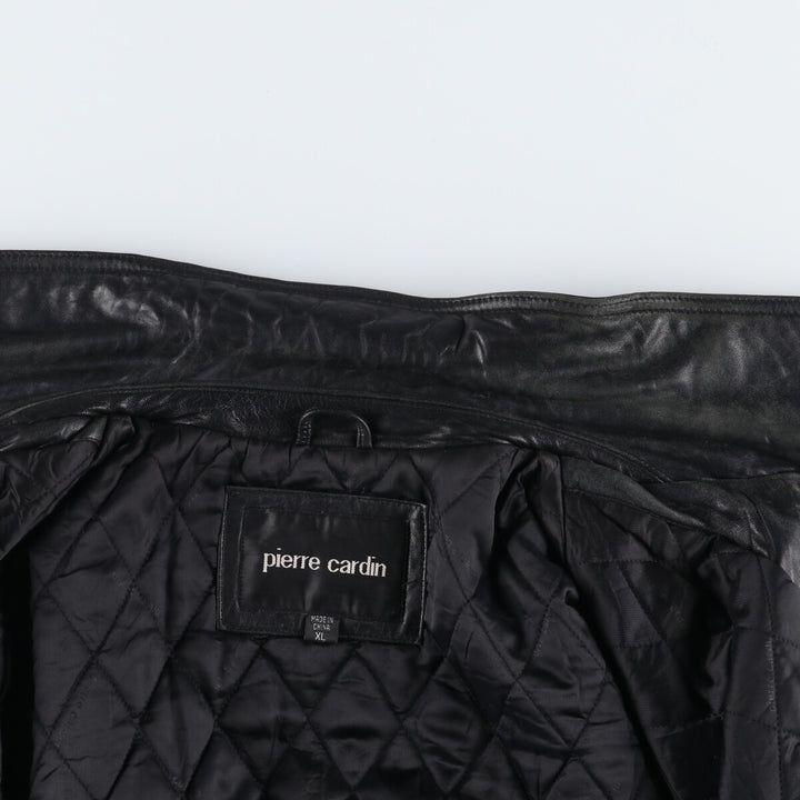 Pierre Cardin Padded Leather Blouson Type Men's XL Size / eaa512591