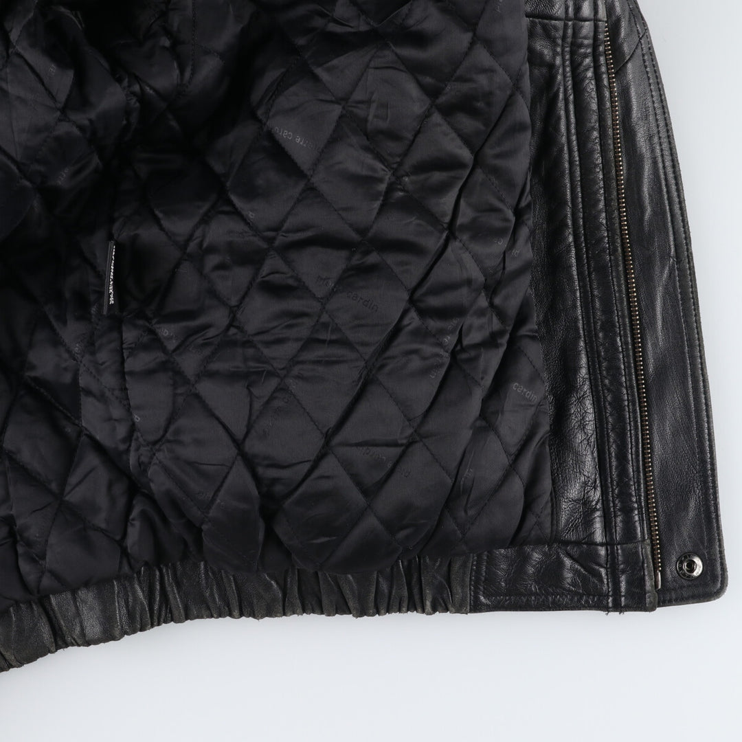 Pierre Cardin Padded Leather Blouson Type Men's XL Size / eaa512591