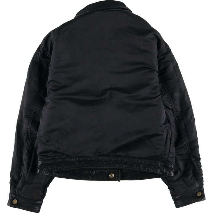 BONAVENTURE Trucker Jacket, Reversible Leather Jacket, Men's Size L /eaa512599