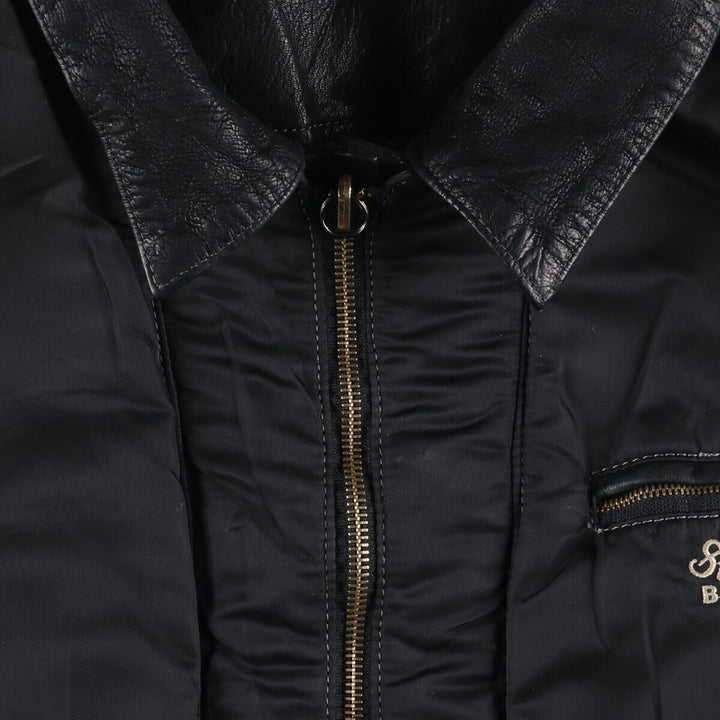 BONAVENTURE Trucker Jacket, Reversible Leather Jacket, Men's Size L /eaa512599