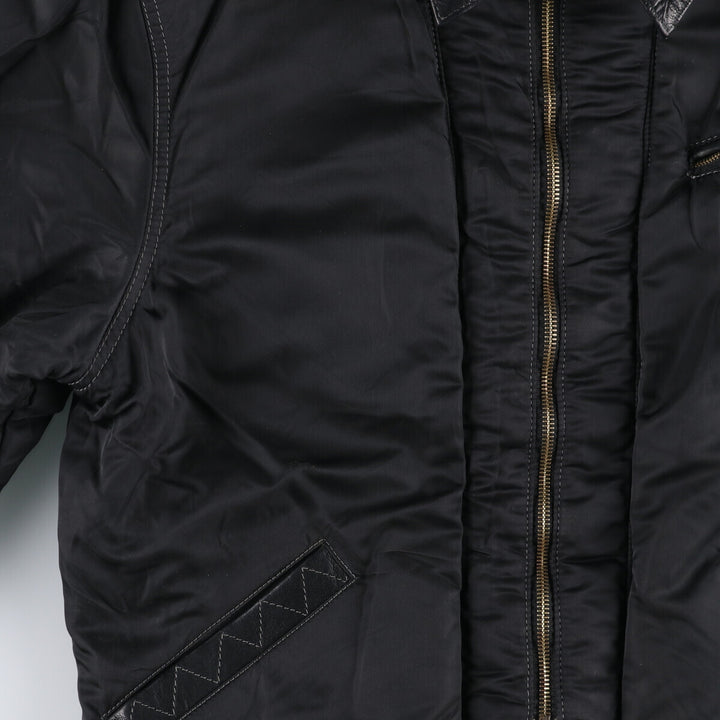 BONAVENTURE Trucker Jacket, Reversible Leather Jacket, Men's Size L /eaa512599