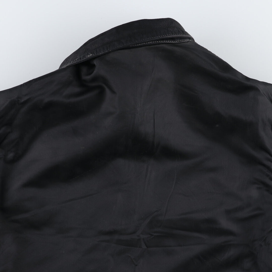 BONAVENTURE Trucker Jacket, Reversible Leather Jacket, Men's Size L /eaa512599