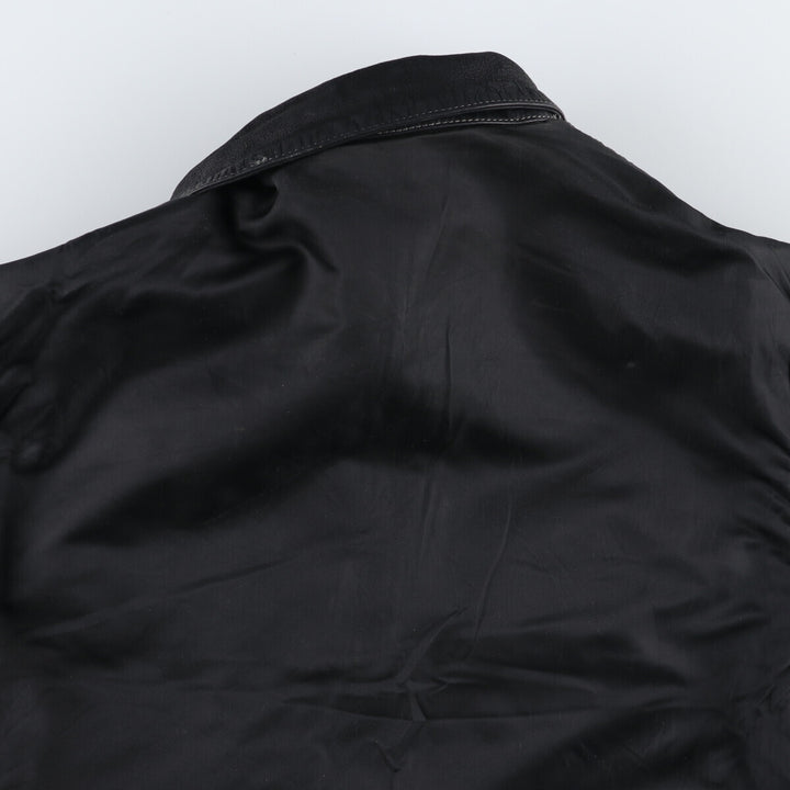 BONAVENTURE Trucker Jacket, Reversible Leather Jacket, Men's Size L /eaa512599