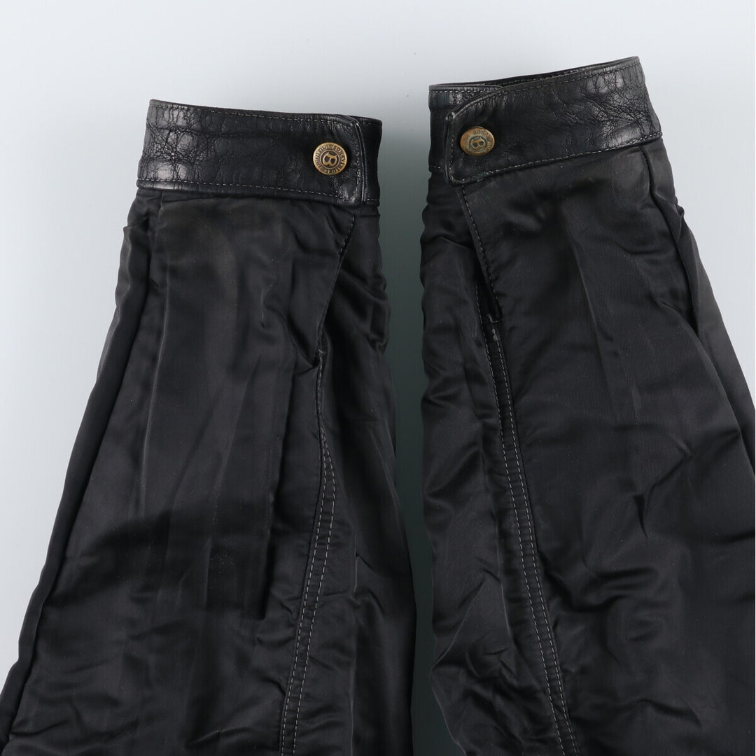 BONAVENTURE Trucker Jacket, Reversible Leather Jacket, Men's Size L /eaa512599