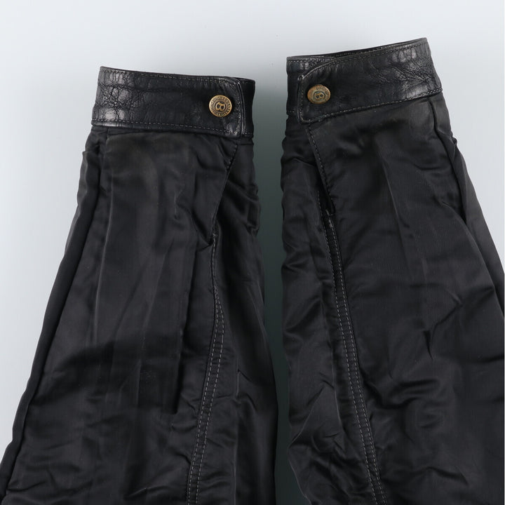 BONAVENTURE Trucker Jacket, Reversible Leather Jacket, Men's Size L /eaa512599