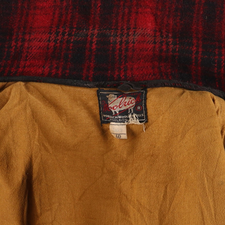 50'S WOOLRICH Check Pattern Wool Hunting Jacket Men's M Size Vintage / eaa512607