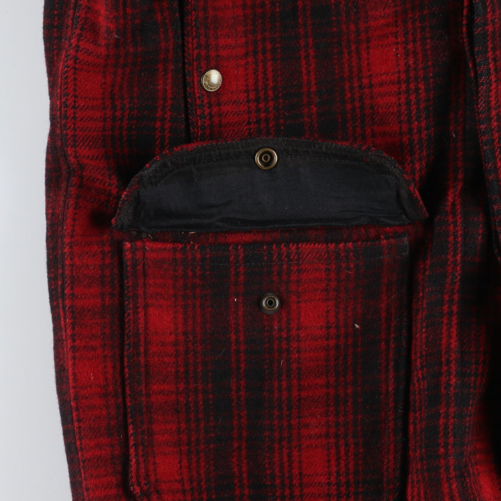 50'S WOOLRICH Check Pattern Wool Hunting Jacket Men's M Size Vintage / eaa512607