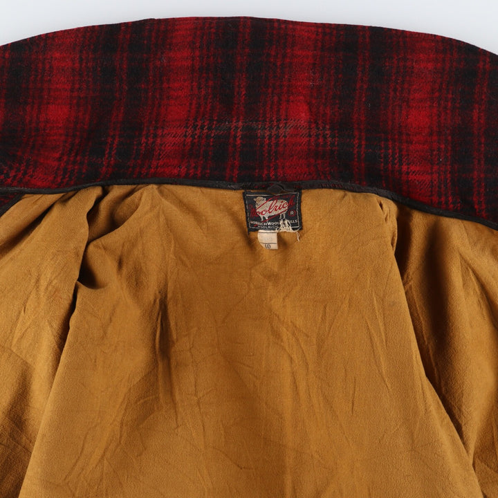 50'S WOOLRICH Check Pattern Wool Hunting Jacket Men's M Size Vintage / eaa512607