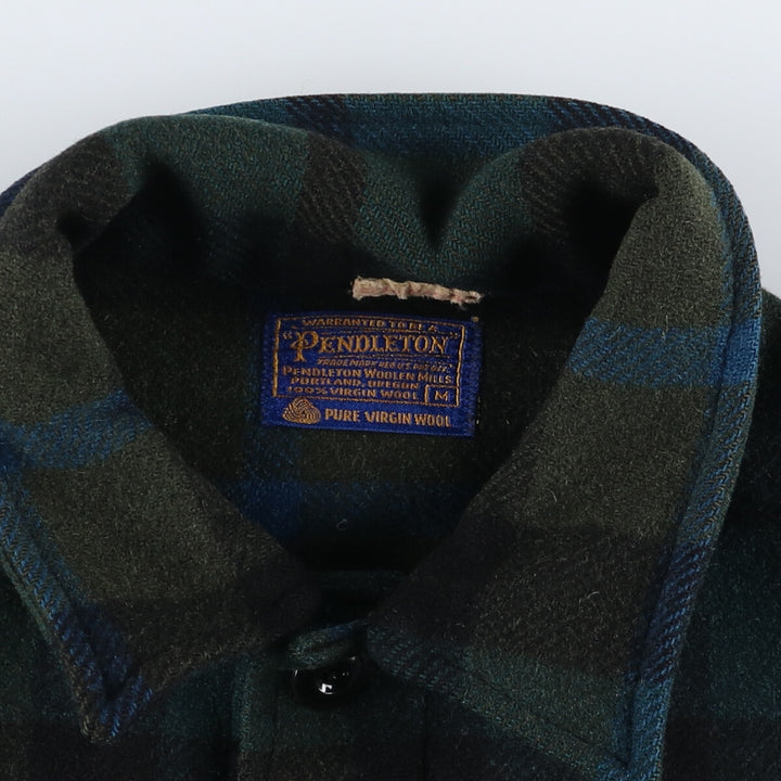 60'S Pendleton Check Pattern Wool Jacket Men's M Size Vintage /eaa512608