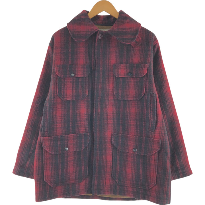 70'S WOOLRICH Check Pattern Wool Hunting Jacket Men's M Size Vintage /eaa512609