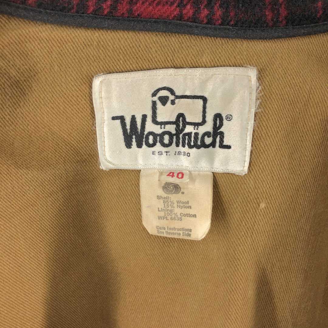 70'S WOOLRICH Check Pattern Wool Hunting Jacket Men's M Size Vintage /eaa512609