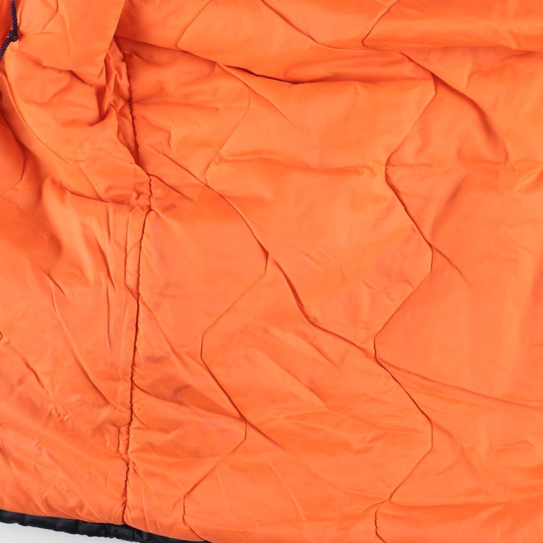 Civilian 1980'S Golden Fleece N-3B Military Flight Jacket, Made in USA, Size 34, Men's L (equivalent) Nylon navy blue type Vintage Second Hand