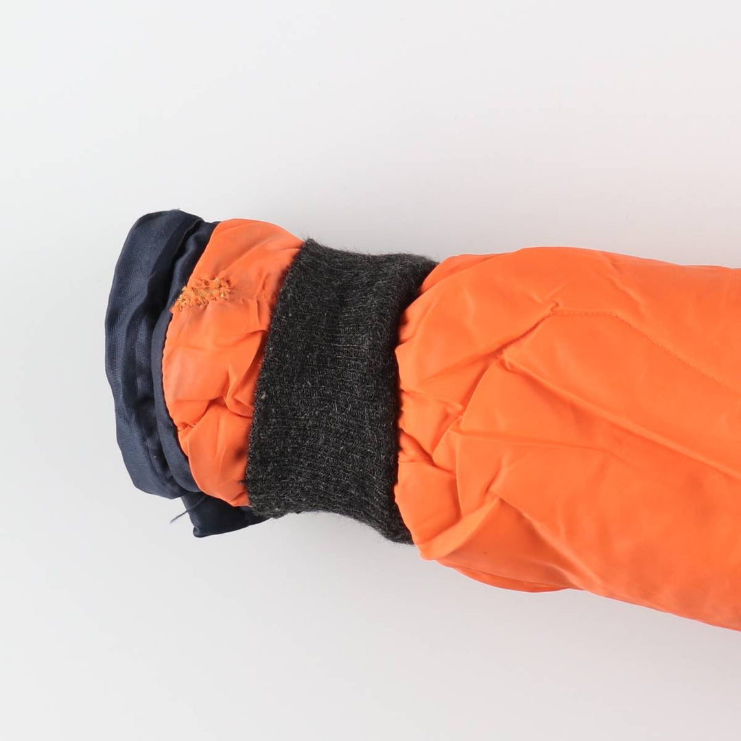 Civilian 1980'S Golden Fleece N-3B Military Flight Jacket, Made in USA, Size 34, Men's L (equivalent) Nylon navy blue type Vintage Second Hand