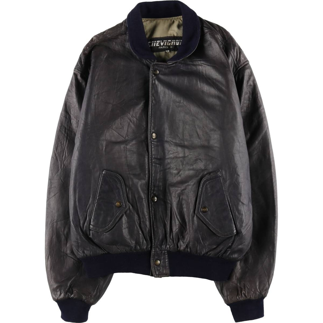 Chevignon Leather Blouson Made in France Men's XL size /eaa512628