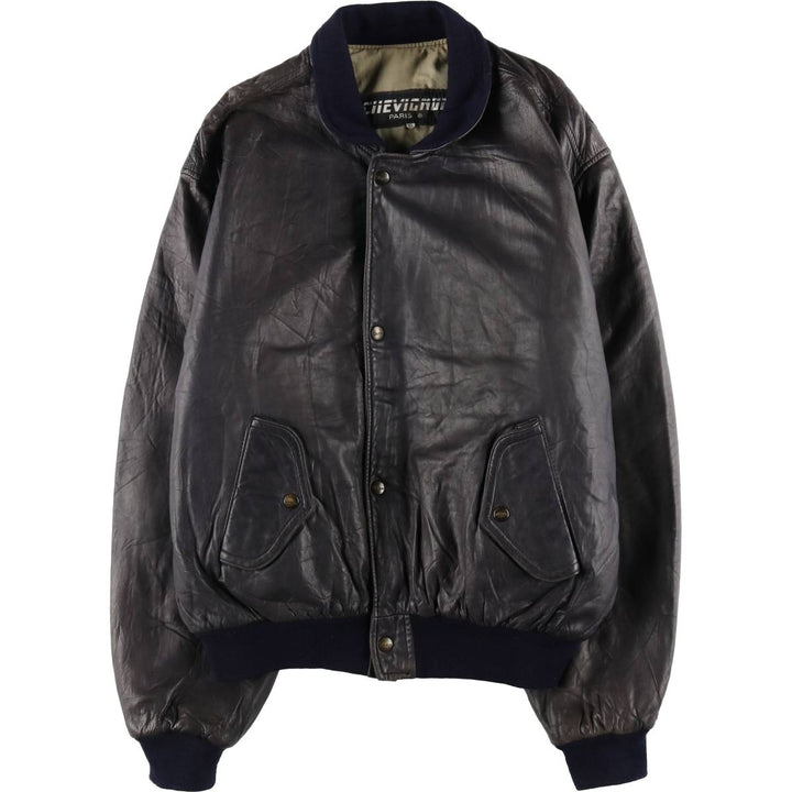 Chevignon Leather Blouson Made in France Men's XL size /eaa512628