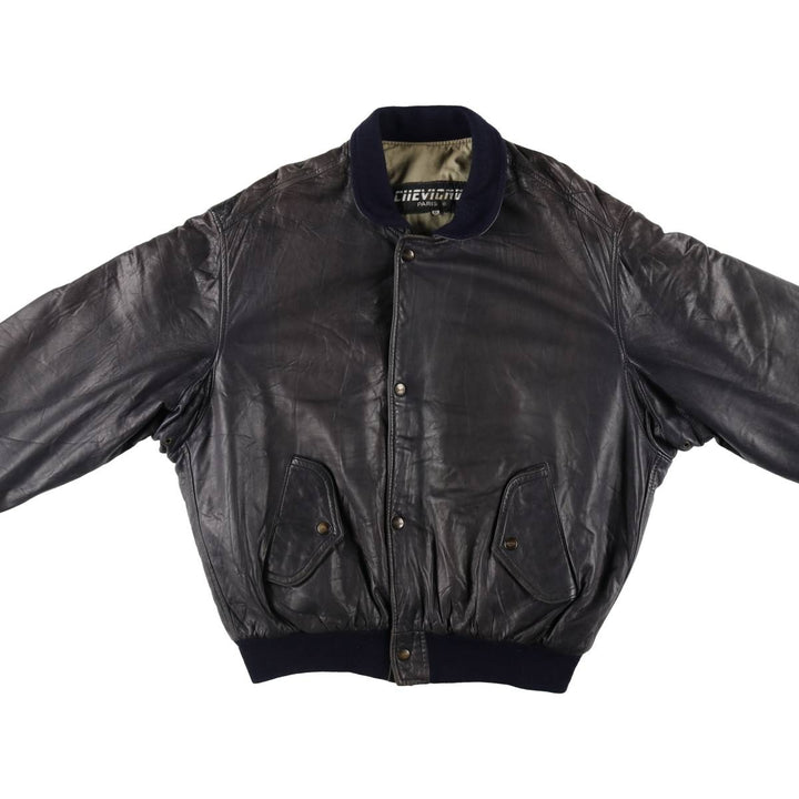 Chevignon Leather Blouson Made in France Men's XL size /eaa512628