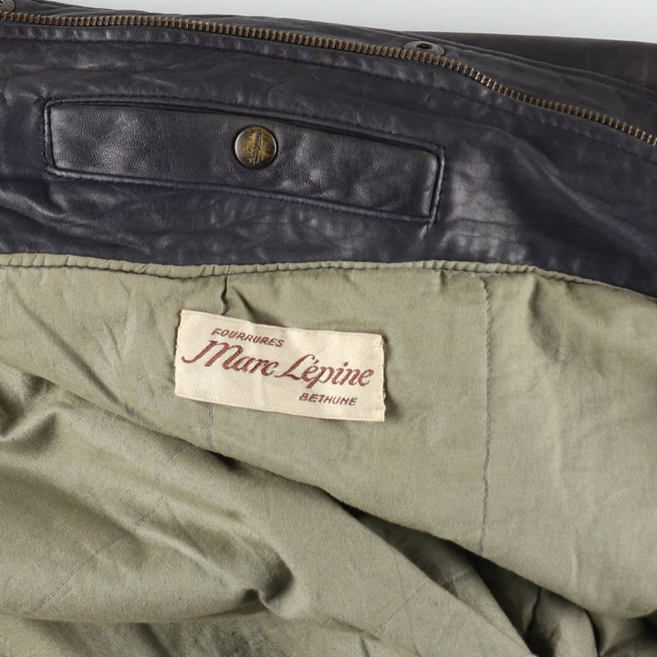 Chevignon Leather Blouson Made in France Men's XL size /eaa512628