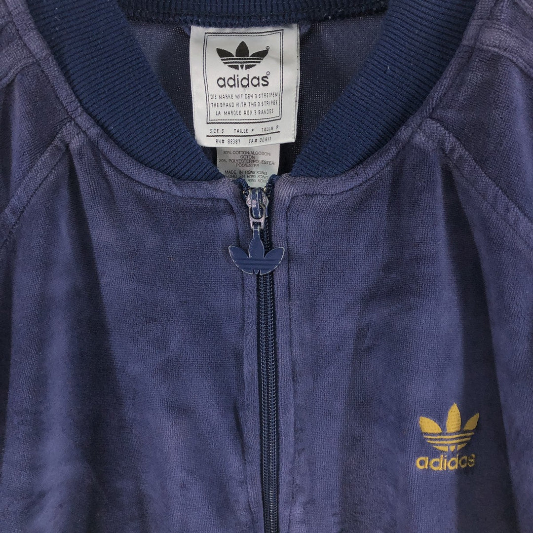 90'S Adidas Velour Jersey Track Jacket Men's Size S Vintage / eaa512667
