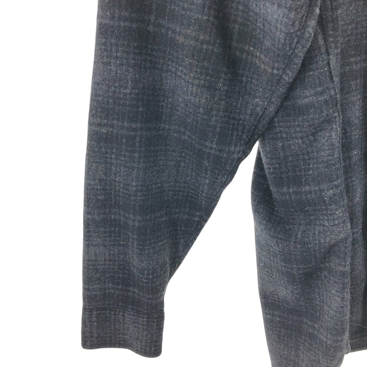 WOOLRICH Ombre Check Wool Shirt Made in USA Men's XL /eaa512814