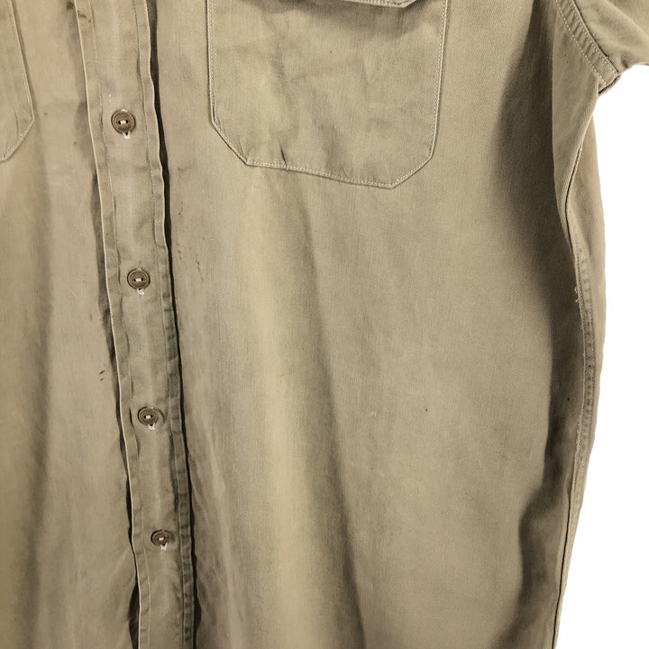 50'S Penney's Long Sleeve Work Shirt, Men's XL Size, Vintage /eaa512822